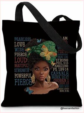 Canvas Tote Bag Heavy Duty Cotton Shoulder Bag Work Travel Shopping